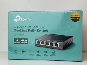 Tp-Link 5-Port 10/100mbps Desktop Switch With 4-Port Poe+ – Tl-Sf1005p
