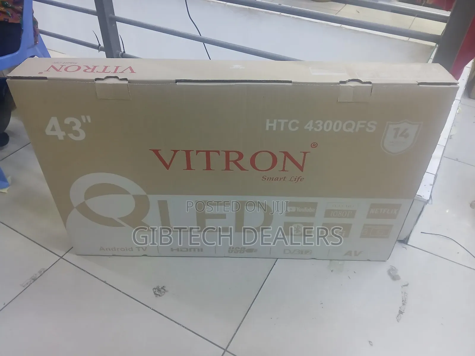 Vitron 43" Qled Frameless Tv