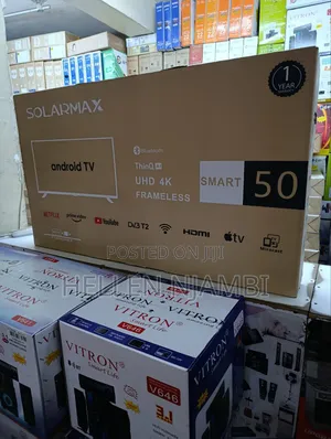 Solarmax 50-Inch Full Hd Led Smart Tv With Built-in Wi-Fi, Android Os