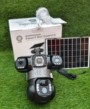4g 4mp Triple Lens (Three) Solar Powered PTZ Camera Solar Camera