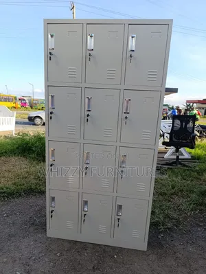 12-Door Metal Locker Cabinet