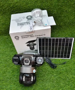 Best Tripple Lens Solar V380 Pro Street Light PTZ Floodlight 4g Camera