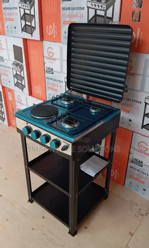 Eurochef 3+1 Hot Plate Standing Cooker With Shelves