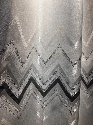 Curtain Available Light Grey Curtain and Black Line