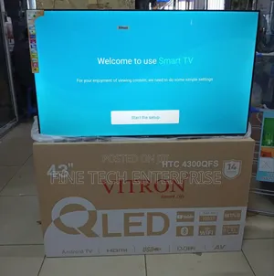 Vitron 43" Qled Smart Android Frameless With Bluetooth