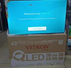 Vitron 43" Qled Smart Android Frameless With Bluetooth