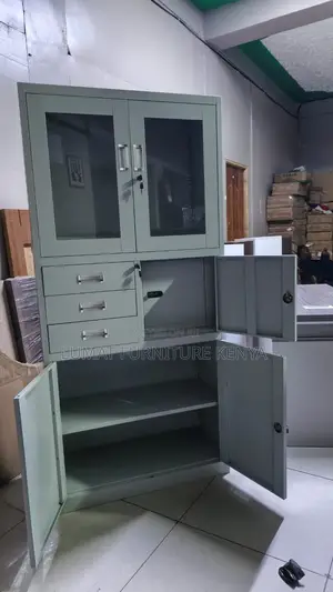 White Filing Metallic Cabinet With Safe