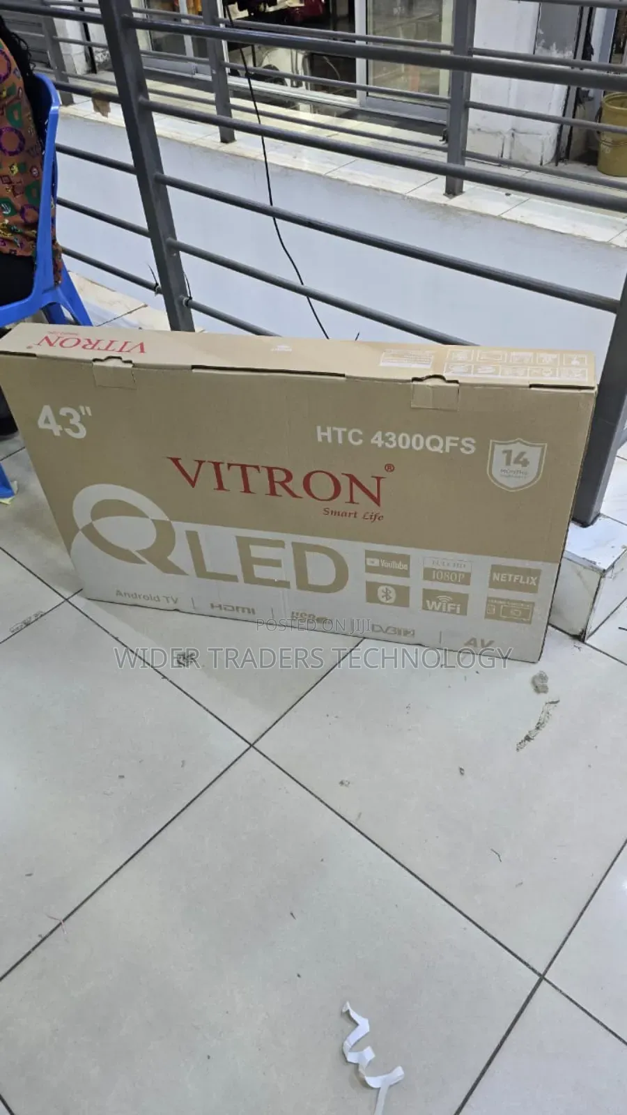 *Vitron 43" Smart Android Frameless With Bluetooth