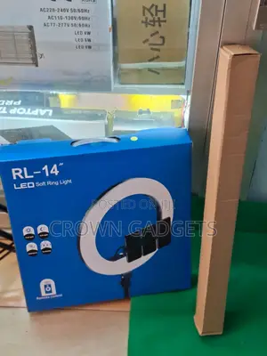 Rl-14 Led 3-Color Ring Light With Tripod, Phone Mount Remote