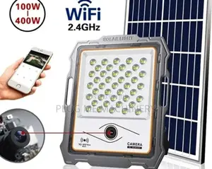 Solar Floodlight With Solar CCTV Camera