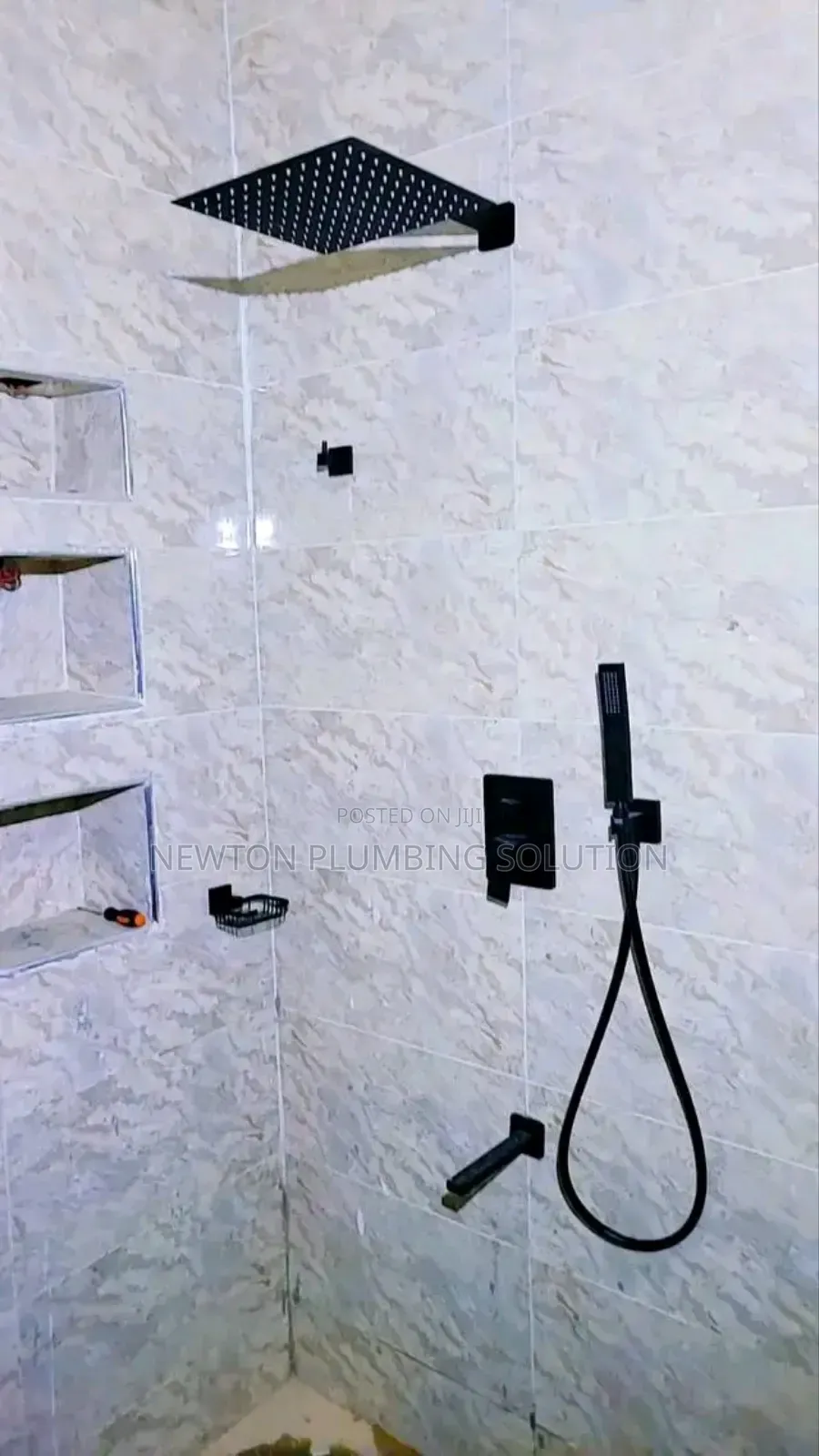 5 Way Shower Mixer When Installed
