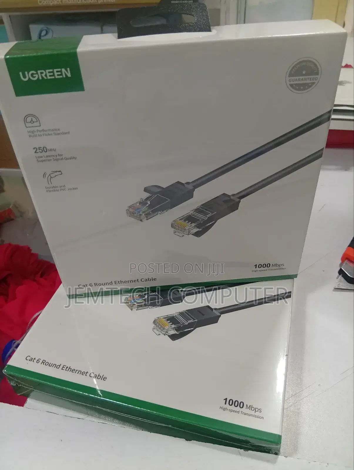 Ugreen Cat6 Utp Ethernet Cable 2m Black`