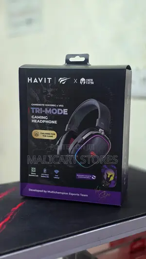 Havit H2039bg Tri-Mode Gaming Headphone, With RGB Magnetic Ear Shell