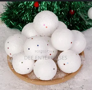 6pc Set of Christmas Frost Balls