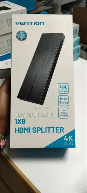 Vention 1x8 Hdmi Splitter Black Aluminum Alloy Type