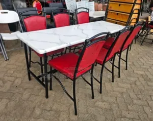 Hotel Table and 6 Chairs. 2x6