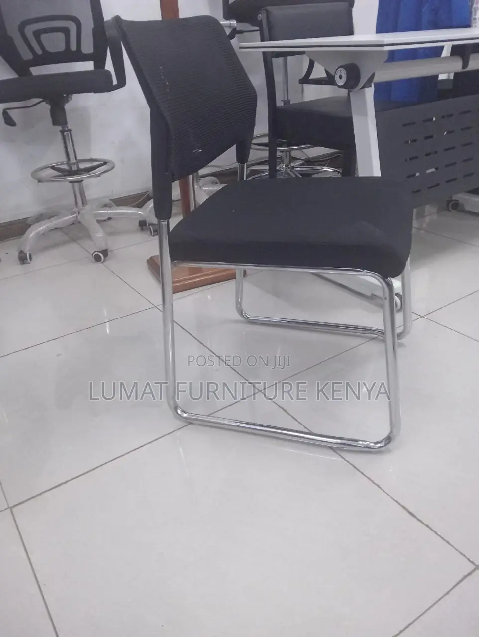 Chrome Frame Office Seat