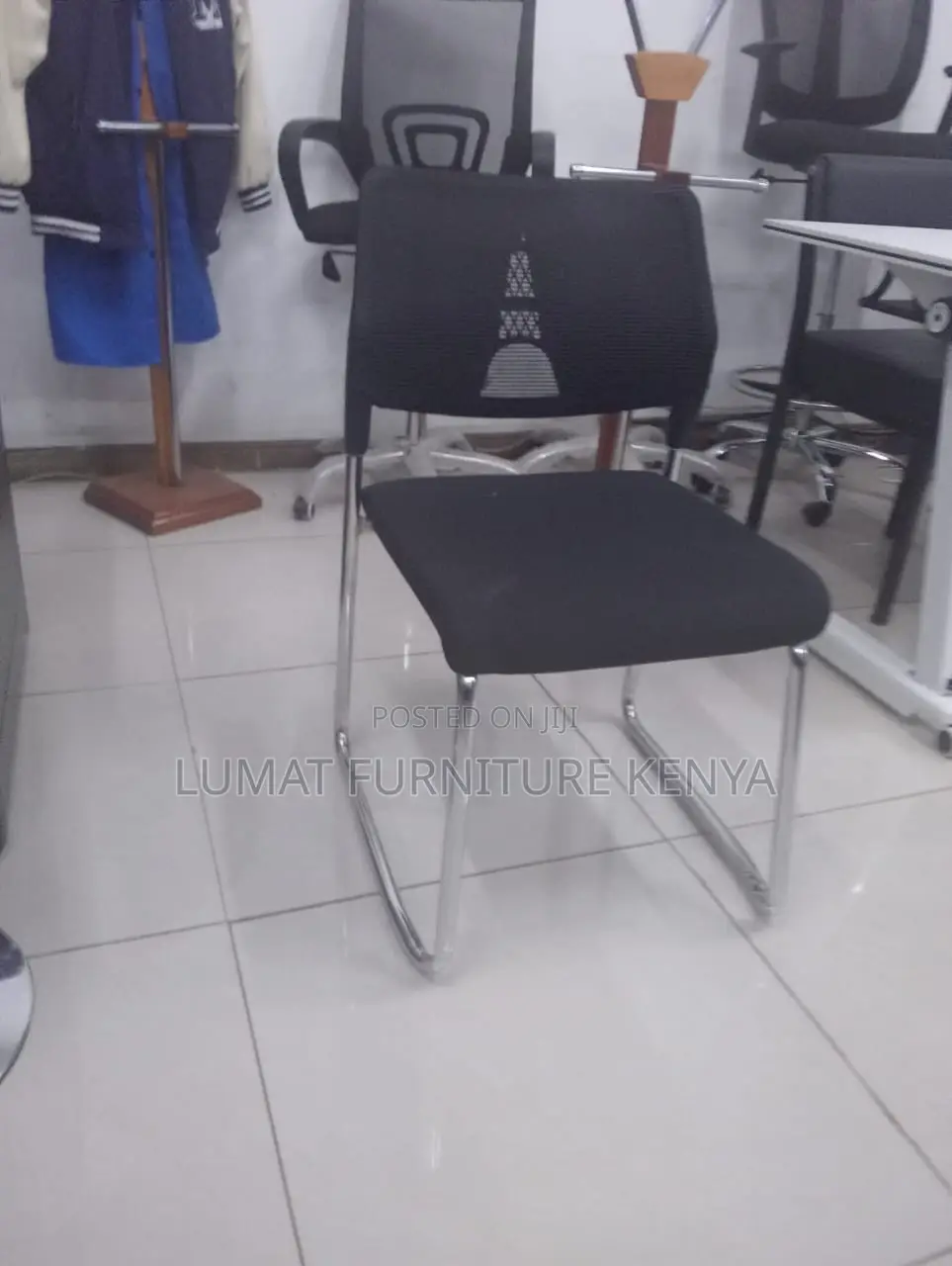 Chrome Frame Office Seat