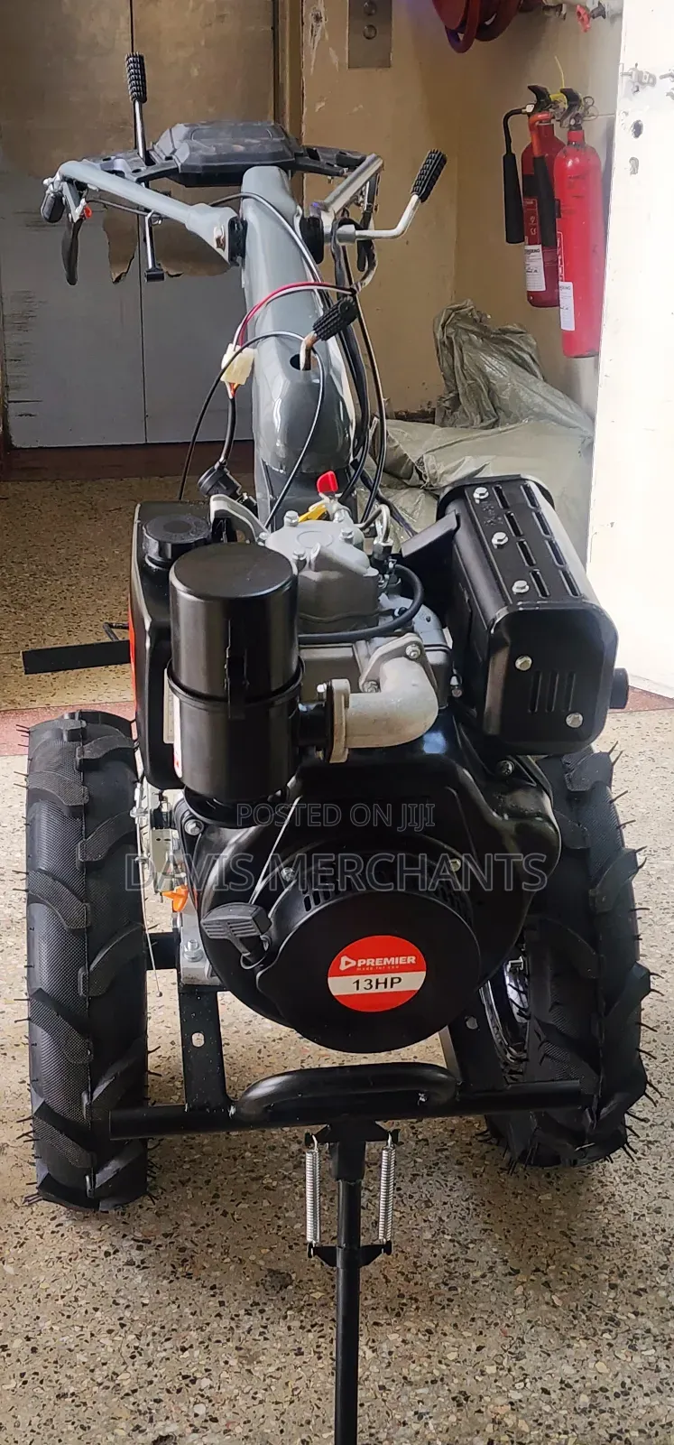 Walking Tractors With 13hp Diesel Engine With Key Start Functions