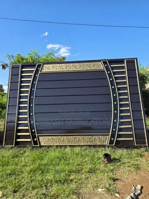 Designer Gold Black Entrance Gate