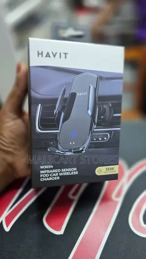 Havit W3034 15w Car Wireless Charger Phone Holder