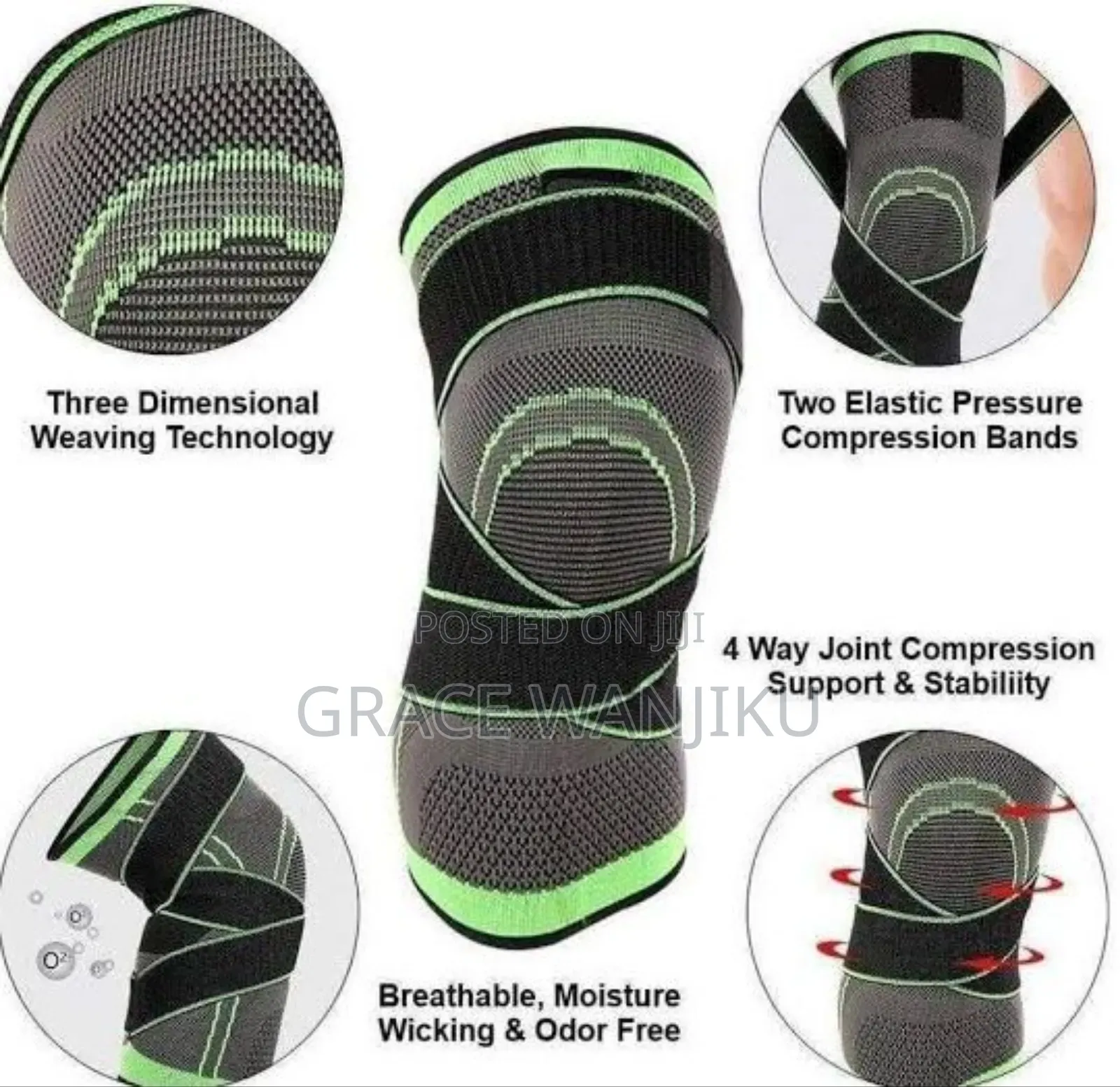 Double Knee Support Compression Sleeve*