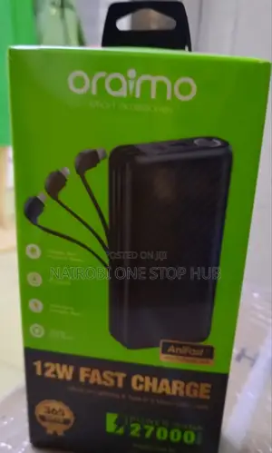Oraimo 27000 Mah 12w Fast Charger Power Bank