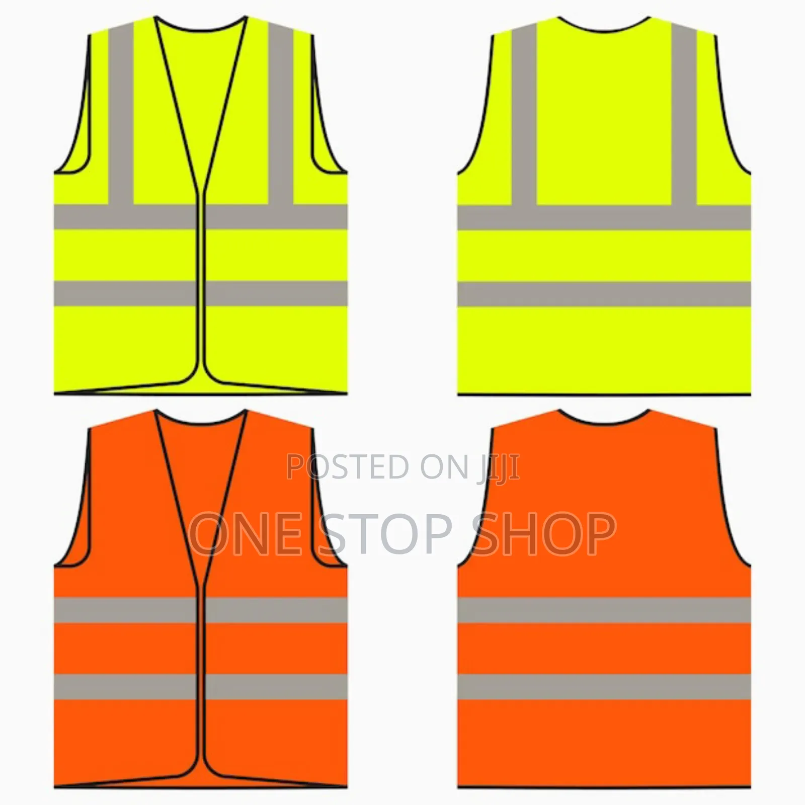 2pcs Without Sleeves Net Reflectors Safety Jacket