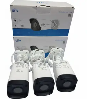 Black and White Uniview Bullet Camera