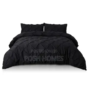 Deluxe Pinch Pleatcross Pintuck Duvet Cover Set