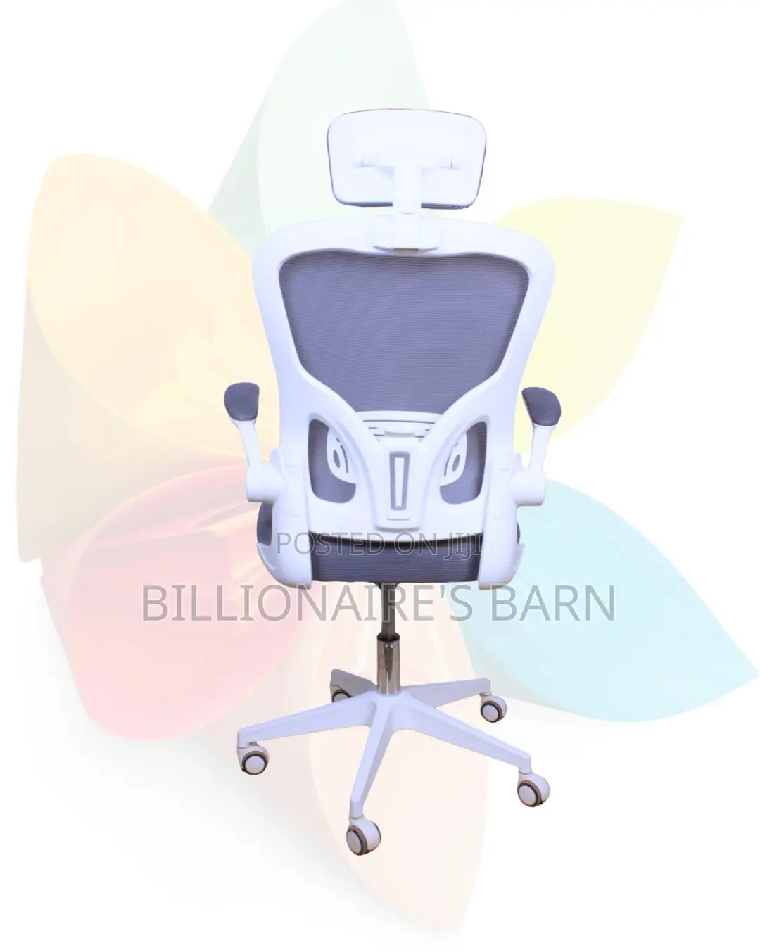 White Ergonomic Office Chair (Imported) — Restocked!