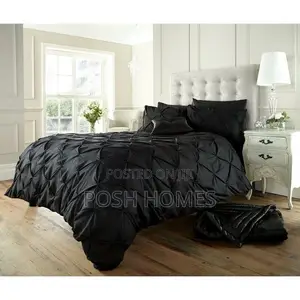 Sofy and Stylish Pinch Pleat Cross Pintuck Duvet Cover Set