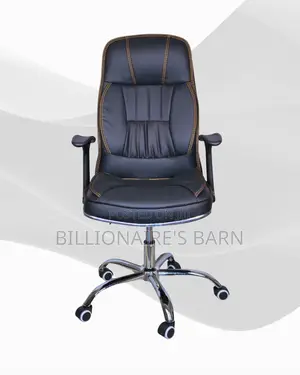Ergonomic Executive Leather Office Chair — Great for Study or Work