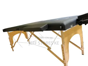 2 Sectioned Black Wooden Bed
