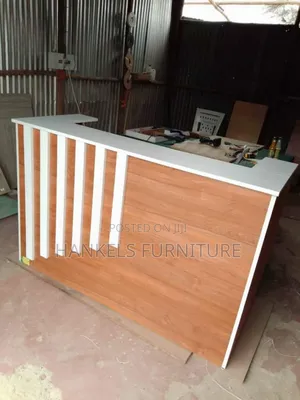 Elegant Wooden Reception Desk