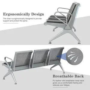 3-Seater Cushioned Bench