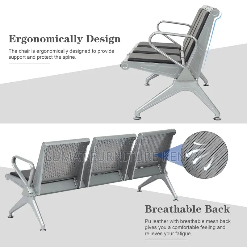 3-Seater Cushioned Bench