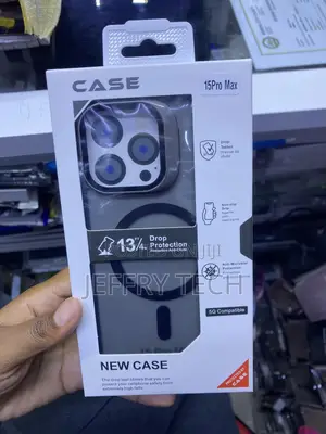 Anshn Magnetic Compatible With iPhone 15 Pro Max Transluscent Case