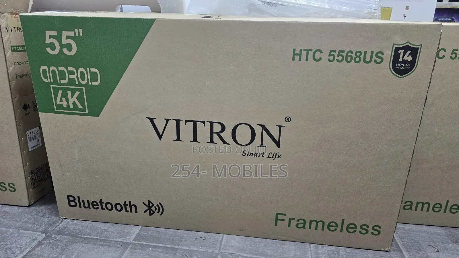 Vitron 55 Inch Smart Tv Android 12 Htc5568us Uhd With Bluetooth
