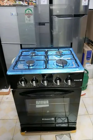 Volsmart 60*60cm 4 Gas Burner Jet Valve Standing Cooker With Gas Oven