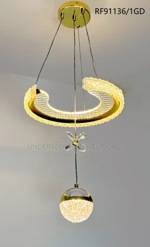Semicircular Crystal Pendant Lights