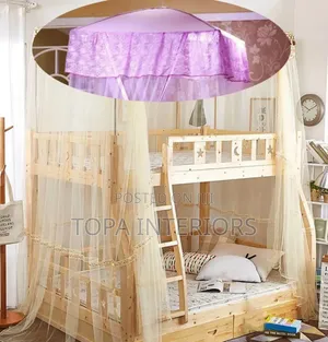 Square Top Double Decker Mosquito Nets for Kids Beds