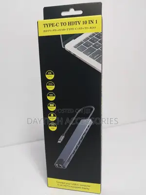 Usb Hub 30hz Type-C to HDTV Adapter 10-in-1 Hub
