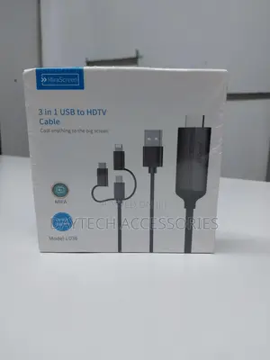 Mirascreen Phone Wireless 3-in-1 Usb to Hdmi Cable Adapter Cable.