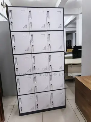 Full Metallic 15 Locker Storage Cabinet
