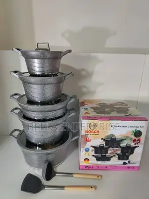_12pc Bosch Cookware With Silicone Lids_