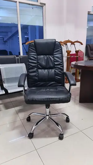 High Back Leather Modern Office Seat