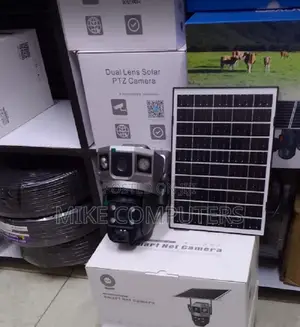 4g Surveillance Camera With Solar Panel Sim Card Network Connection