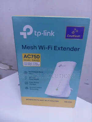 Tp-Link Ac750 Mesh Tl-Re200 N Wall Range Extender Re200