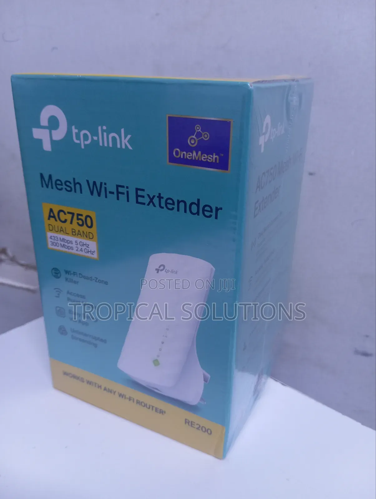 Tp-Link Ac750 Mesh Tl-Re200 N Wall Range Extender Re200